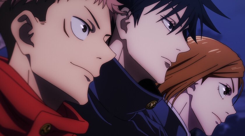 The main characters of the hit anime series Jujutsu Kaisen.