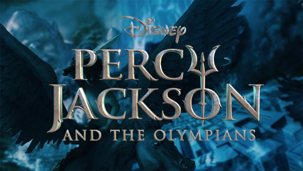 The title card for the new faithful Percy Jackson series coming to Disney+