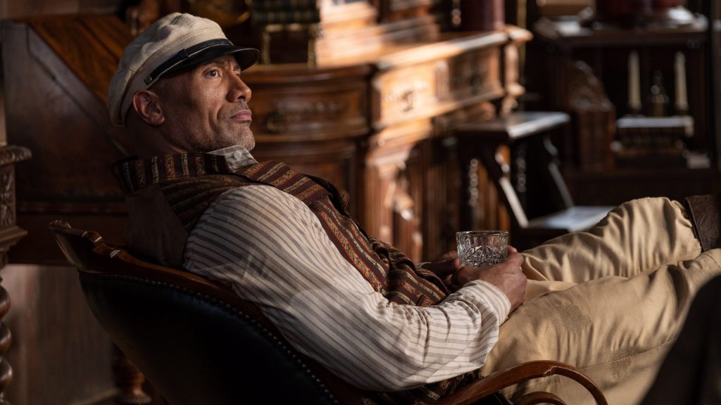 Dwayne "The Rock" Johnson as boat skipper Frank as seen in the new live-action Disney movie JUNGLE CRUISE, inspired by the original Disneyland ride.