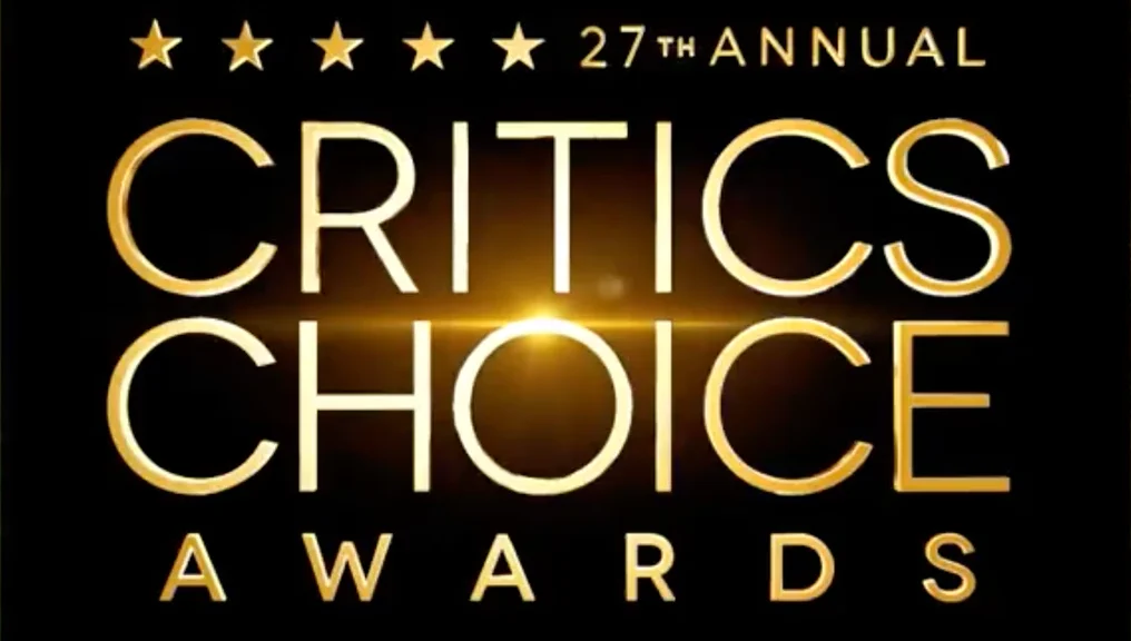The official logo for 2022 and 27th Annual Critics Choice Awards.