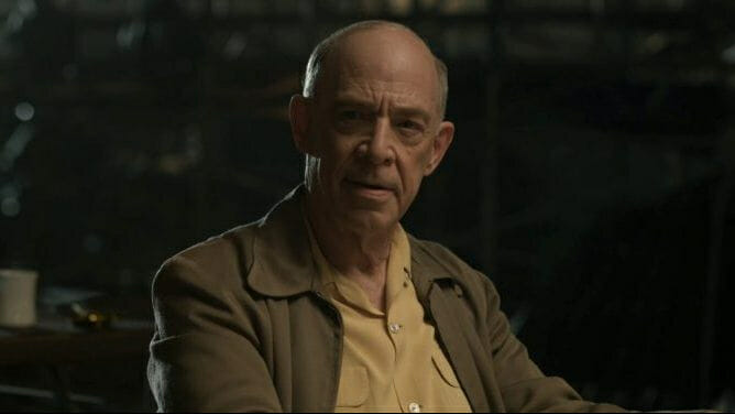JK Simmons in his Oscar nominated performance for Best Supporting Actor as William Frawley from I Love Lucy in BEING THE RICARDOS.