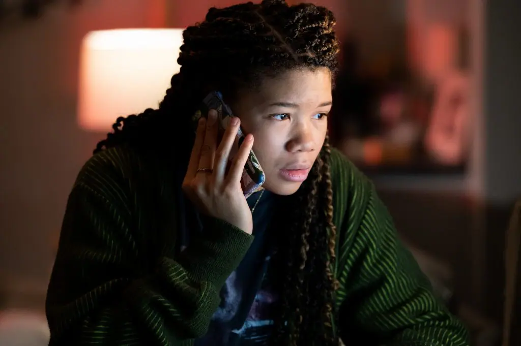 Storm Reid stars as a teenage girl named June searching for clues on her disappeared mother on the internet in the electronic screen mystery thriller sequel MISSING.