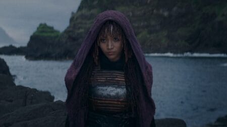 ‘The Acolyte’ Review – Star Wars Television Takes Off in New Era with a Thrilling Mystery Amandla Stenberg stars as the mysterious new powerful character Mae wearing a Sith robe in the new Star Wars show THE ACOLYTE on Disney+.