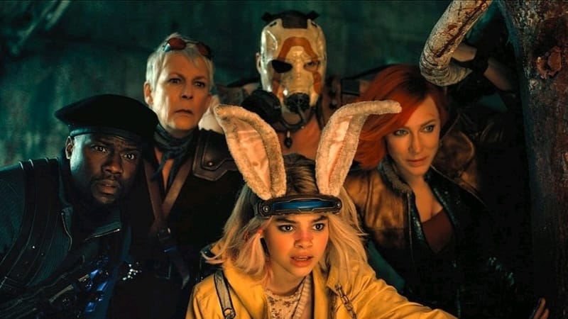Kevin Hart, Jamie Lee Curtis, Ariana Greenblatt, Florian Munteanu, and Cate Blanchett star in the 2024 BORDERLANDS movie adaptation from director Eli Roth.