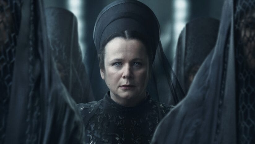 ‘Dune: Prophecy’ Review – HBO’s Prequel Series is Off to a Promising Start Emily Watson stars as Mother Superior Valya Harkonnen of the Bene Gesserit on the official poster for the HBO original prequel series DUNE: PROPHECY.