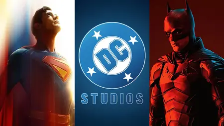 Every Upcoming DC Movie in James Gunn’s New Universe An image of David Corenswet's Superman and Robert Pattinson's Batman next to the new DC Studios logo for an article guide to every upcoming DC movie in James Gunn's new DCU franchise.