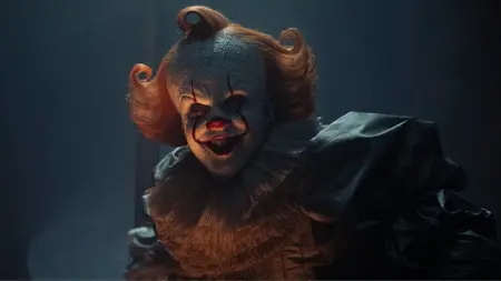 Bill Skarsgård returns as modern horror icon Pennywise the Dancing Clown in the HBO prequel series IT: WELCOME TO DERRY.