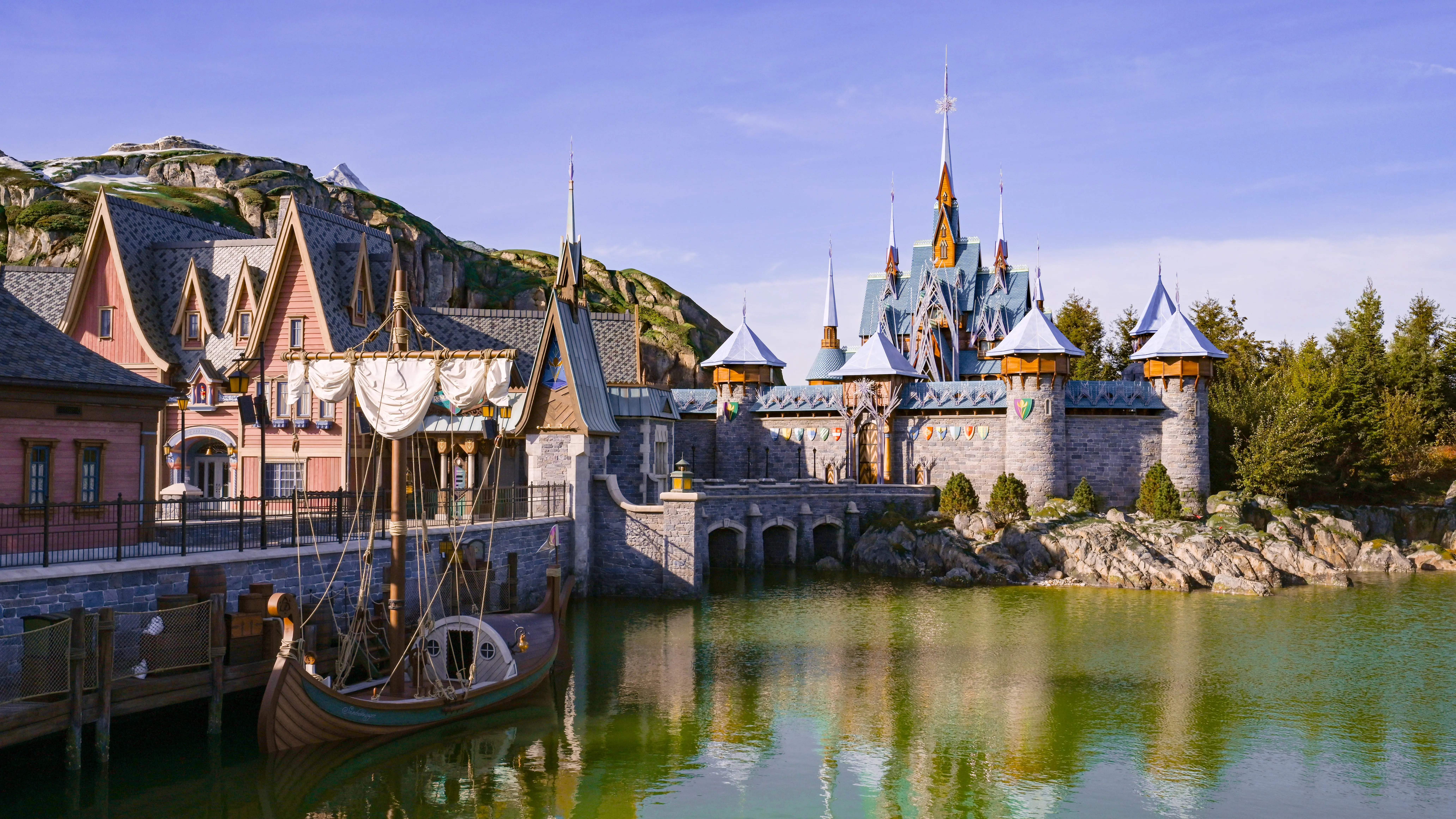 Water view of World of Frozen