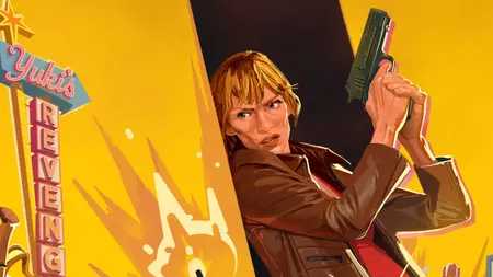 The official poster for THE LOST CHAPTER: YUKI'S REVENGE, a new animated short starring Uma Thurman and directed by Quentin Tarantino in collaboration between Kill Bill, Fortnite, and Epic Games.