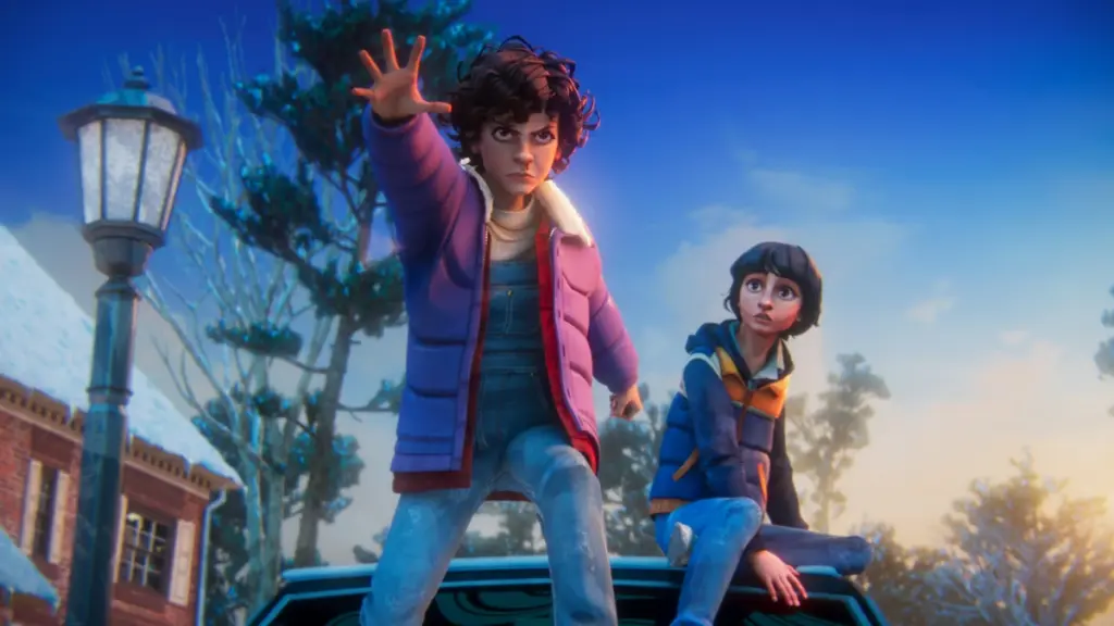 Eleven raises her hand and uses her telekinetic powers to protect Mike Wheeler in the upcoming animated prequel series STRANGER THINGS: TALES FROM '85, which is included in the Netflix April 2026 list of new movies and TV shows.